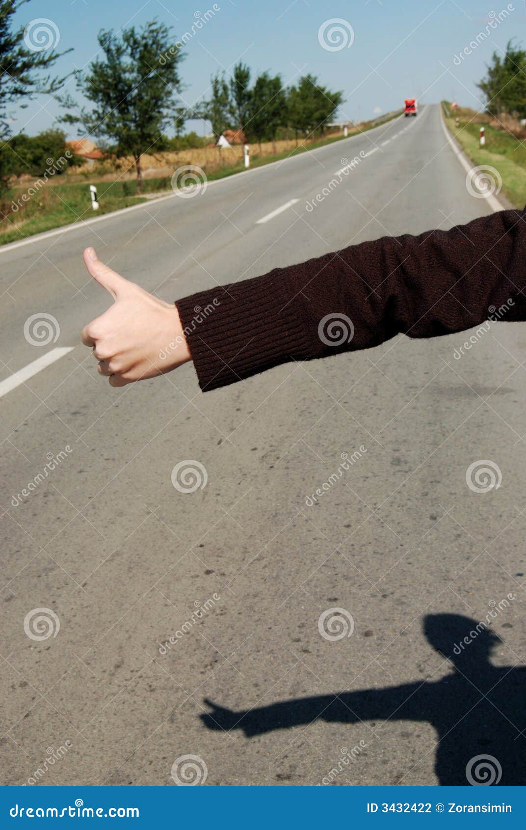 Hitch hike 02 stock photo. Image of journey, adult, ride 3432422