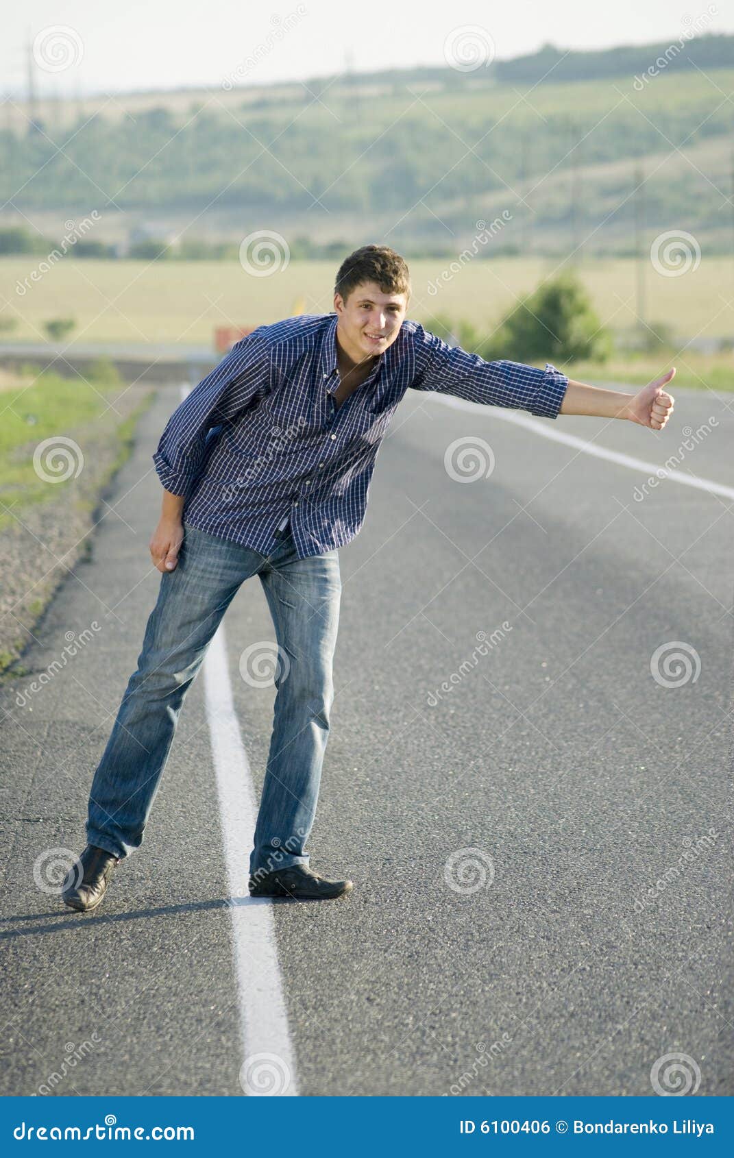 Hitchhiking stock photo. Image of road, hand, people 6100406