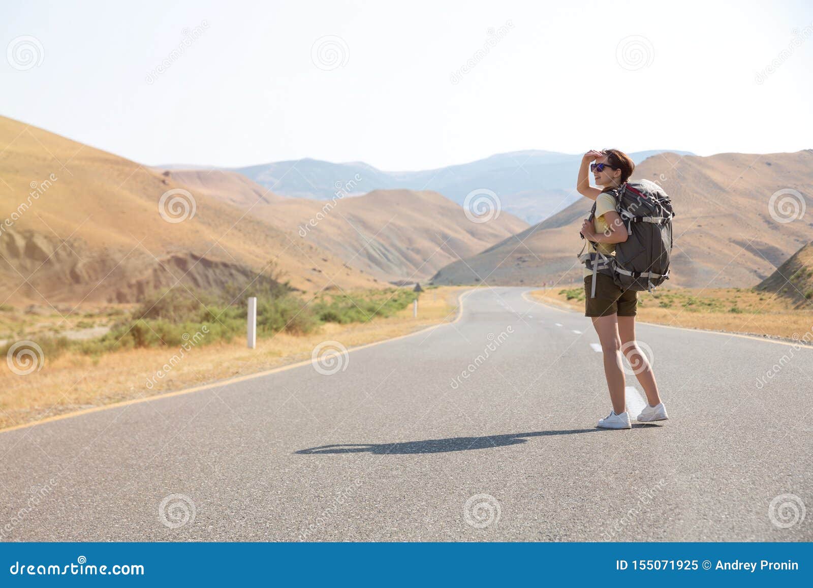 traveller on road