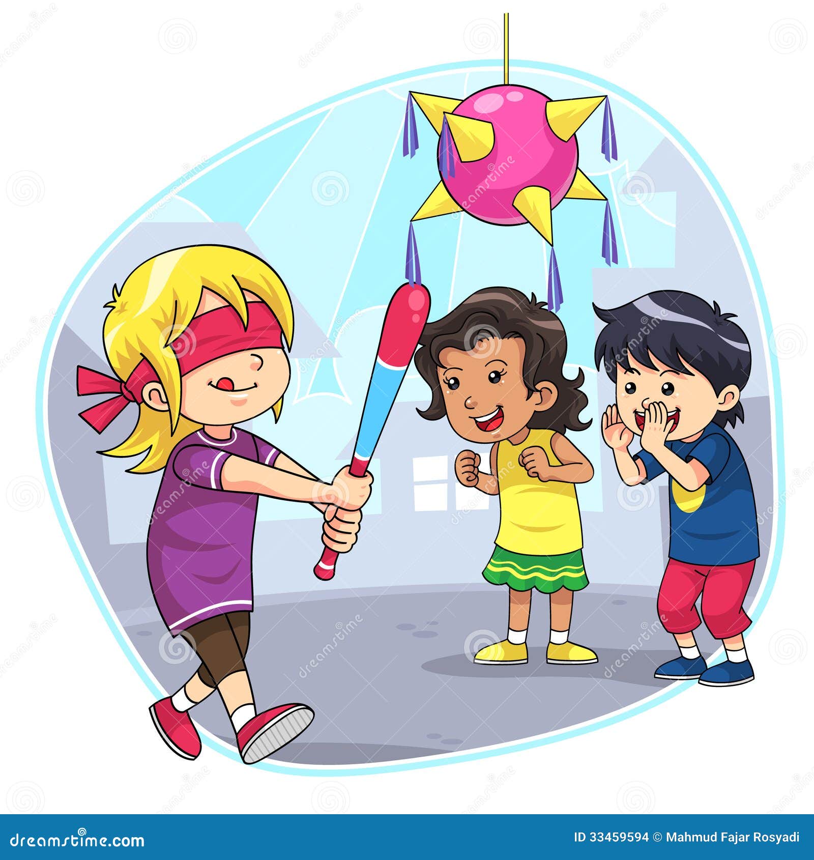 Hitting Pinata Stock Images Image 33459594