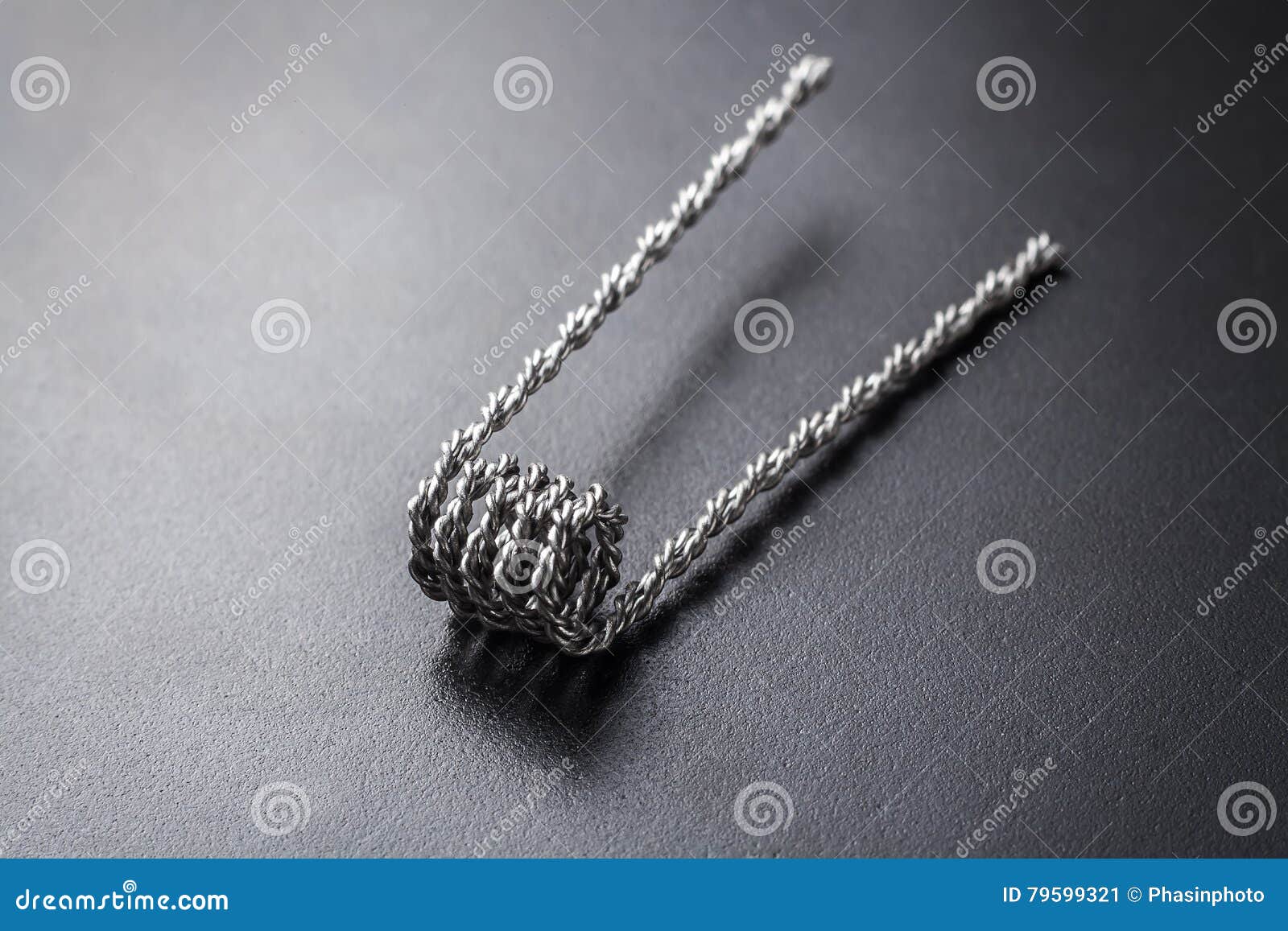 Nichrome Coil, Nichrome Wire Vape On A Dripper Gold. Vaporizer Royalty