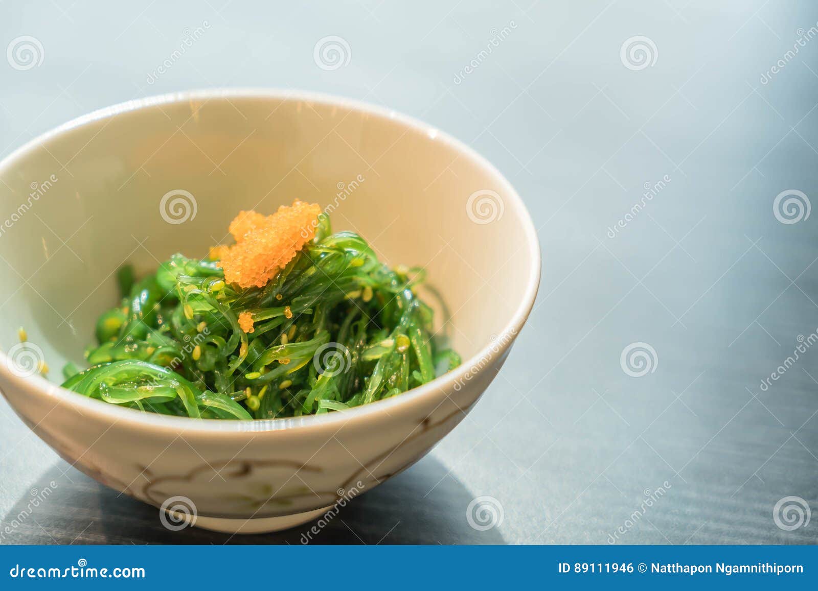 Hiyashi Wakame Stock Photo Image Of Seaweed Delicacy 89111946