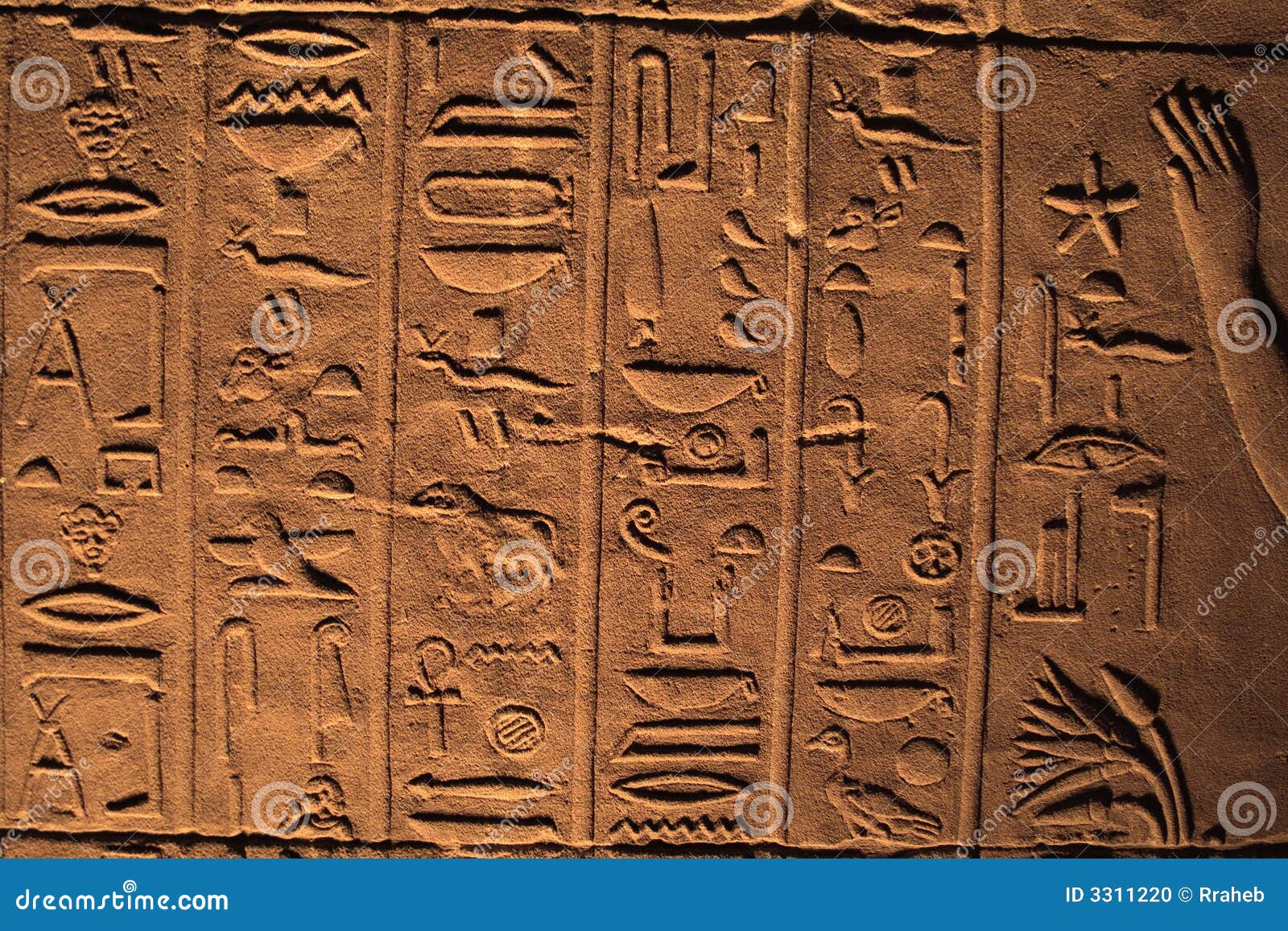 Hiërogliefen Oud Egypte stock foto. Image of steen, duurzaamheid 3311220