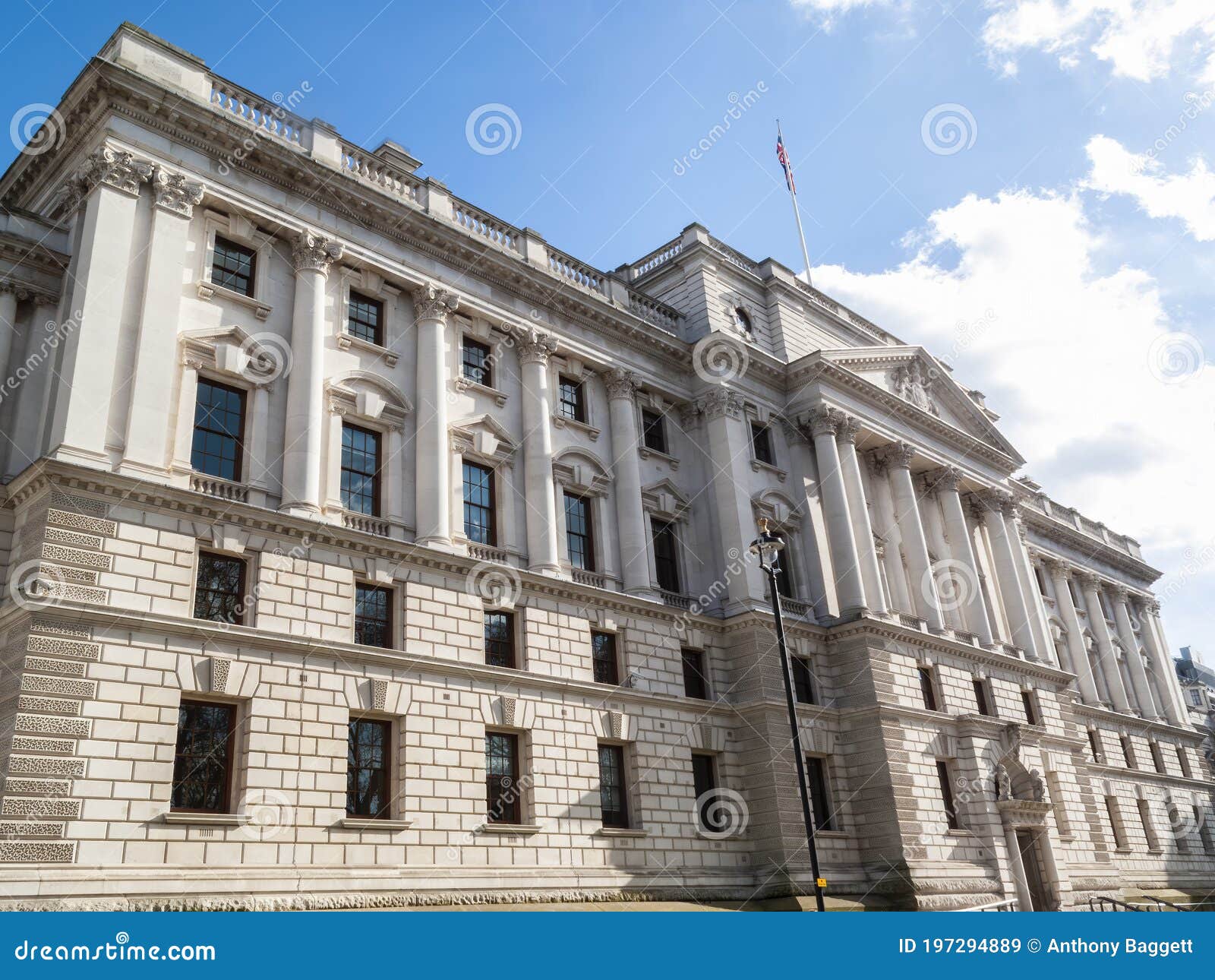 hm treasury inland revenue tax office building in whitehall london