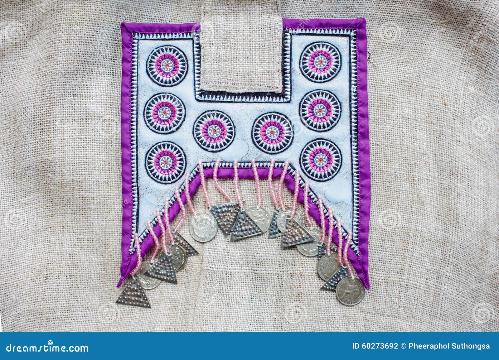 Hmong embroidered cloth stock photo. Image of decoration 60273692
