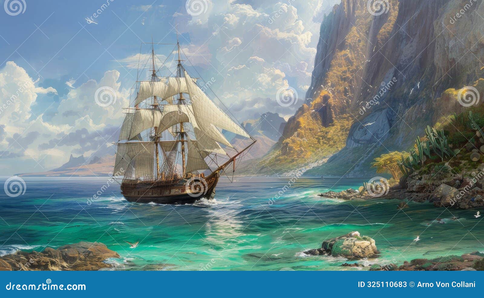 hms beagle arriving at the galÃ¡pagos islands: a journey of discovery