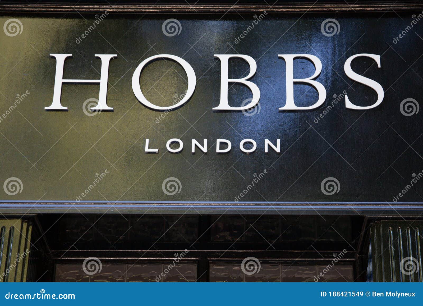 The Hobbs London Signage on a Shop in the United Kingdom Editorial ...