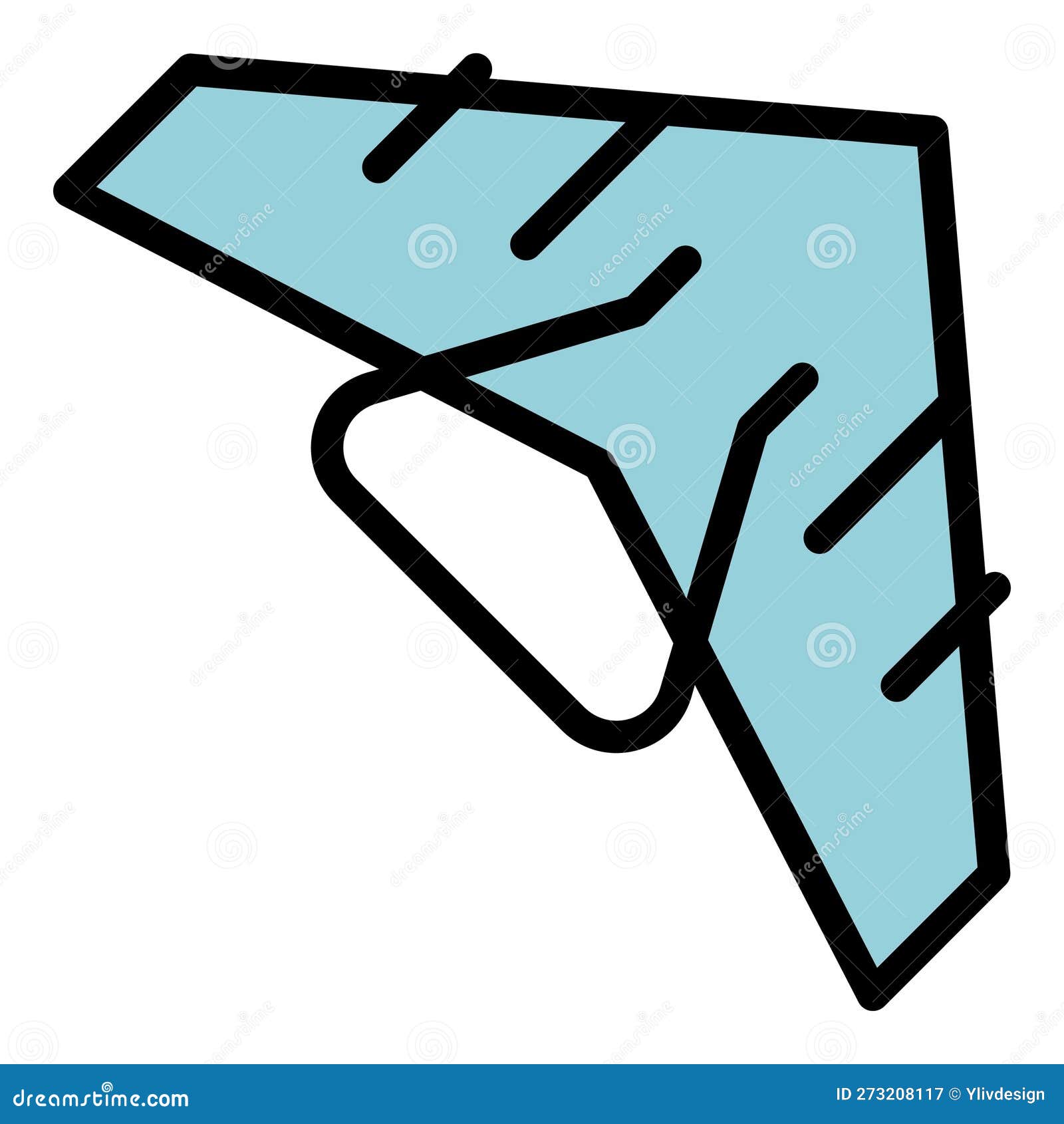 hobby gliding icon  flat