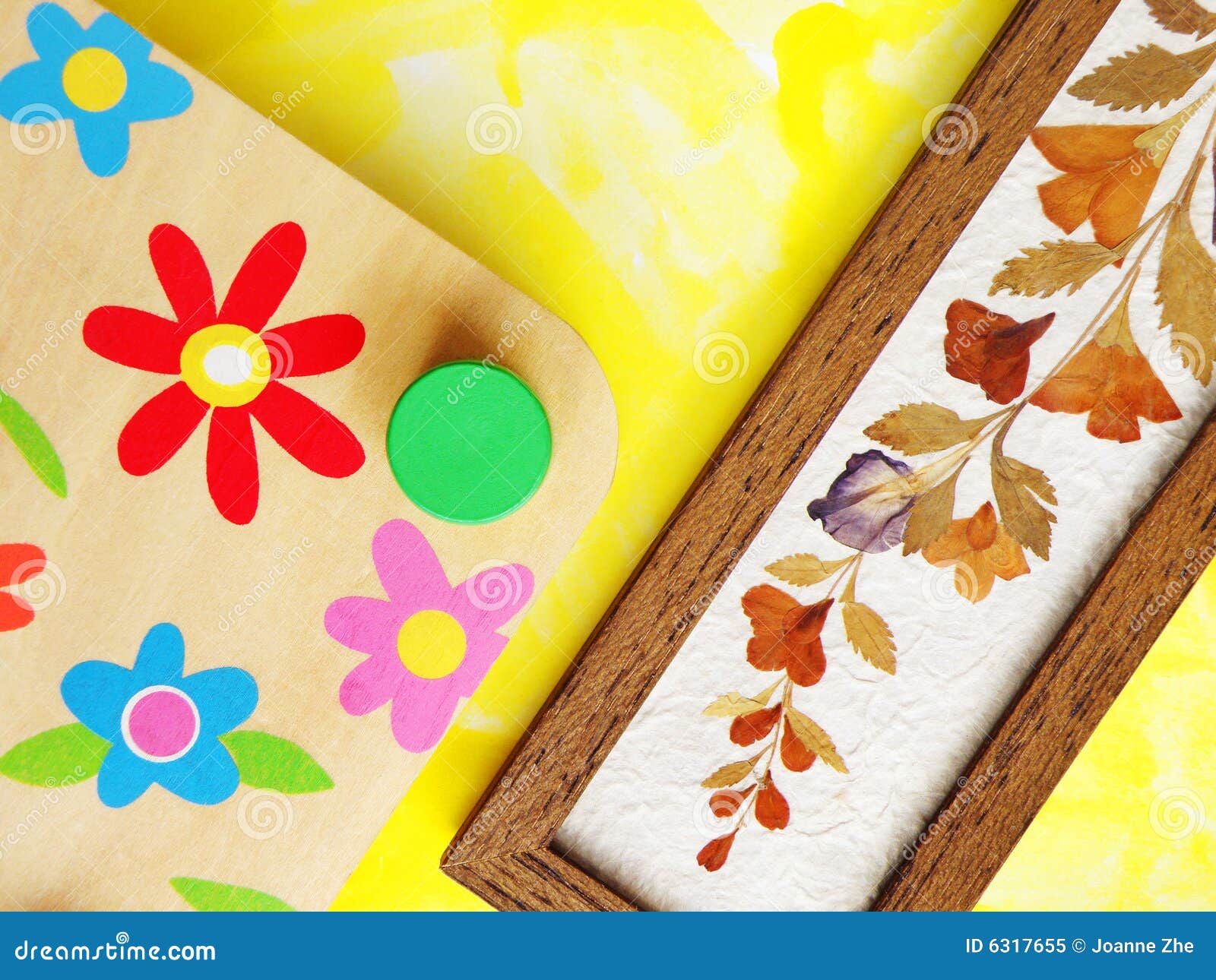 Hobby Plant Press and Dried Flowers Stock Image Image of foliage