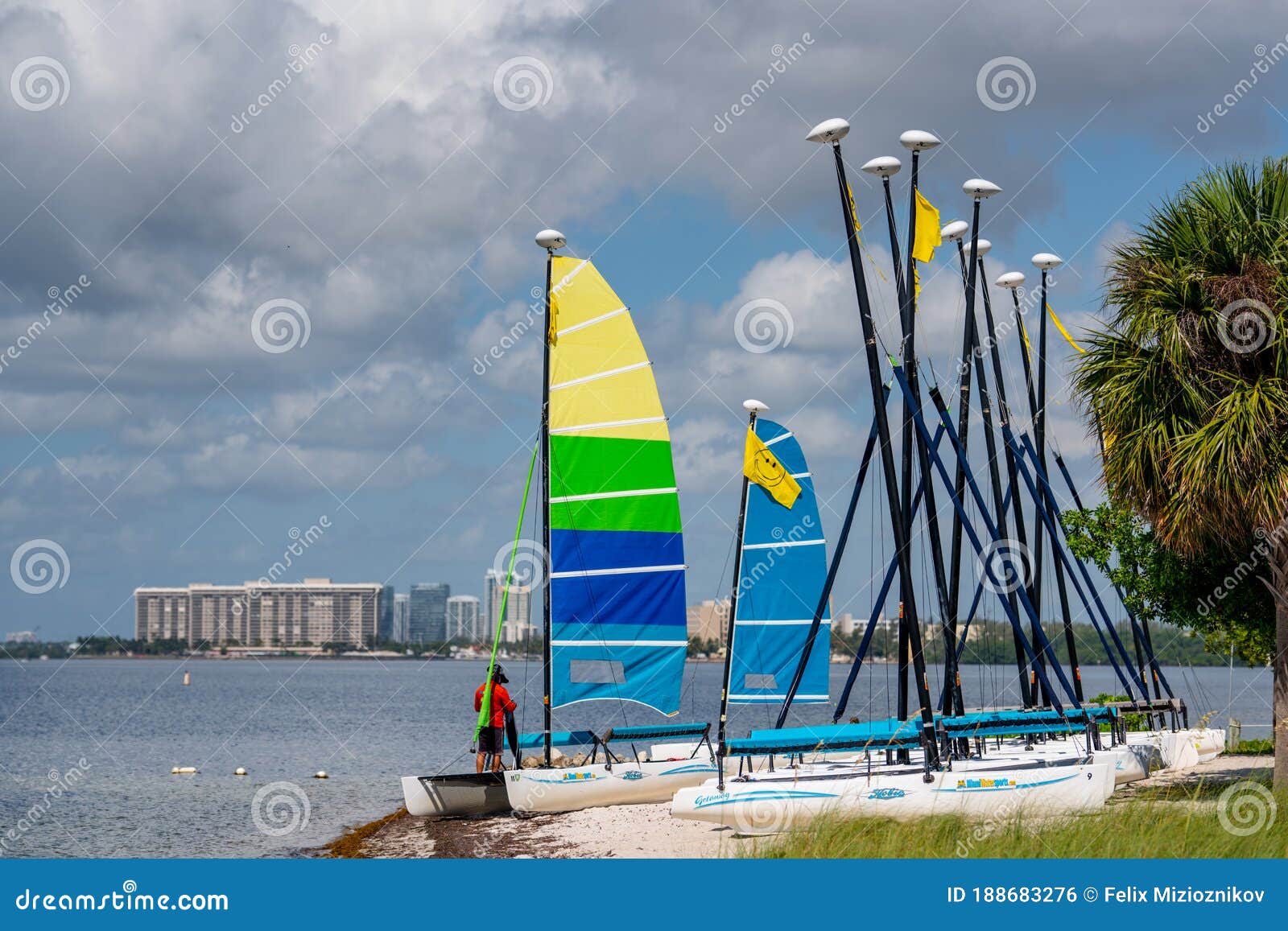 Hobie Rentals Key Biscayne Miami FL Editorial Photo Image of florida