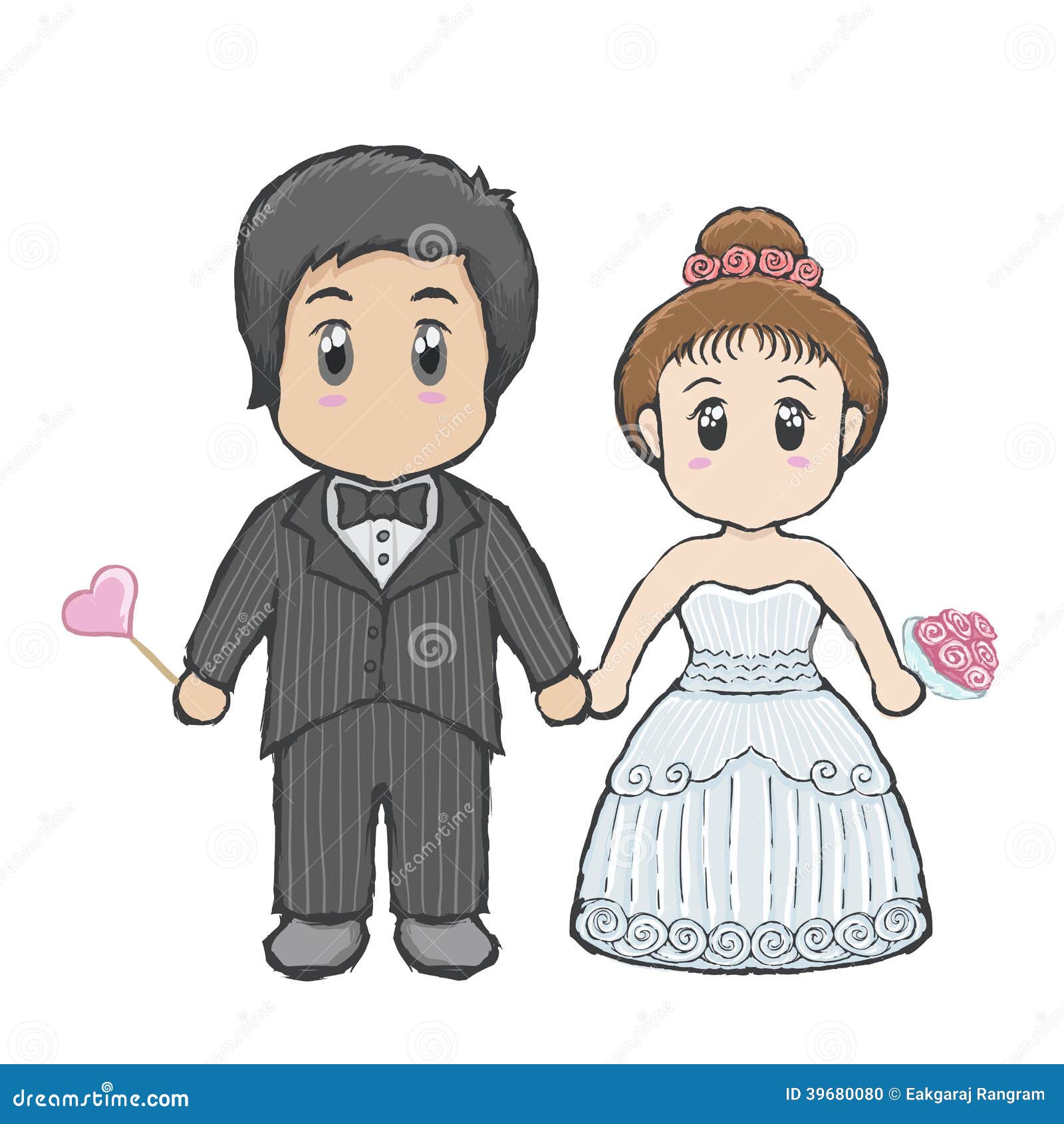 Hochzeitskarikatur Vektor Abbildung Illustration Von Hochzeitskarikatur