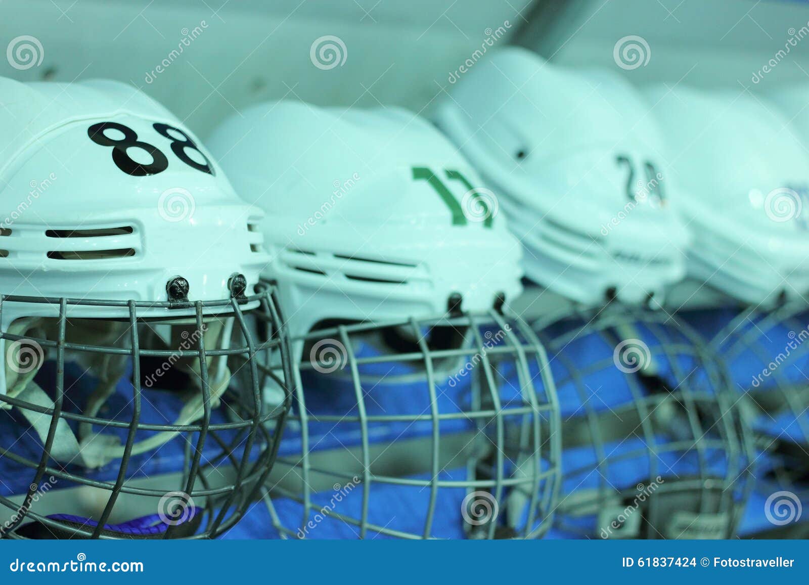 Hockey accessories stock photo. Image of clothing, bokeh 61837424