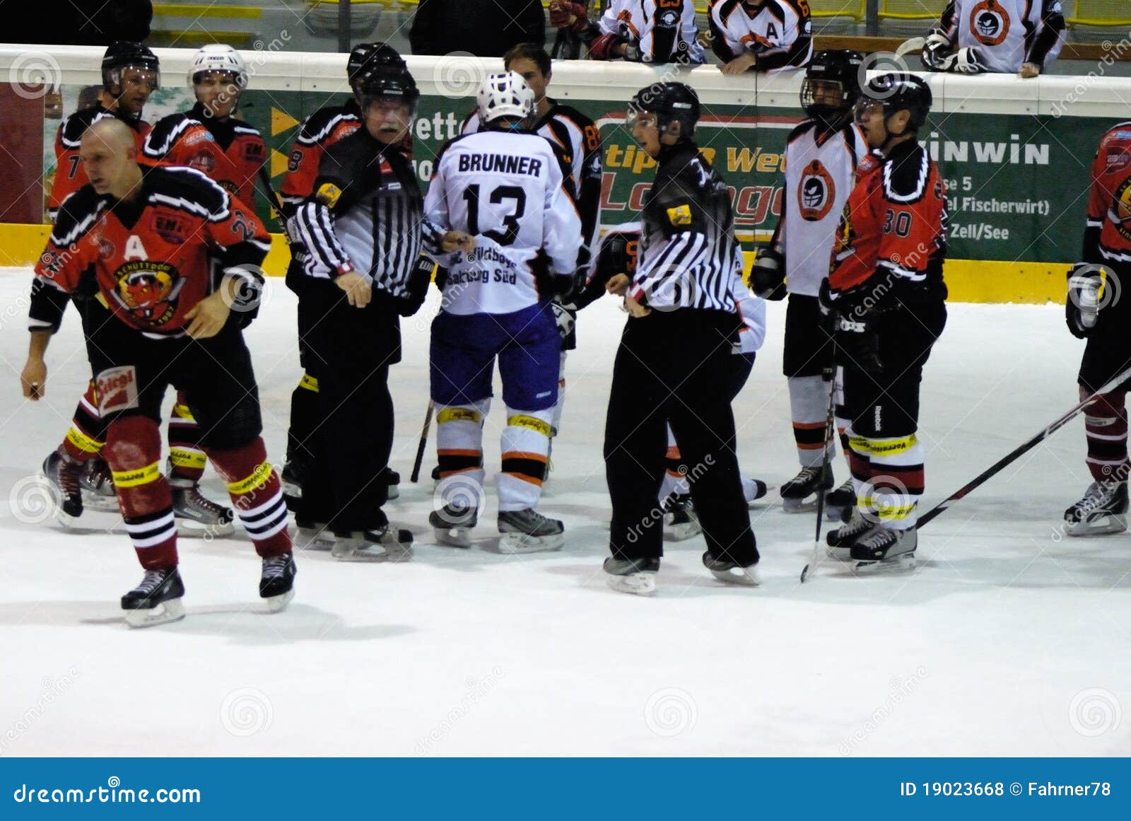 Hockey fight editorial stock photo. Image of punching 19023668
