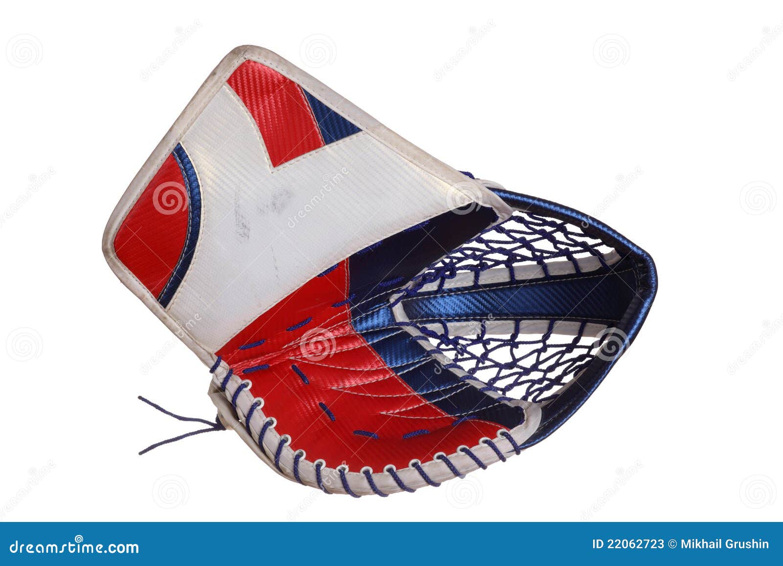 Hockey Goalie Catcher stock image. Image of goalkeeper 22062723