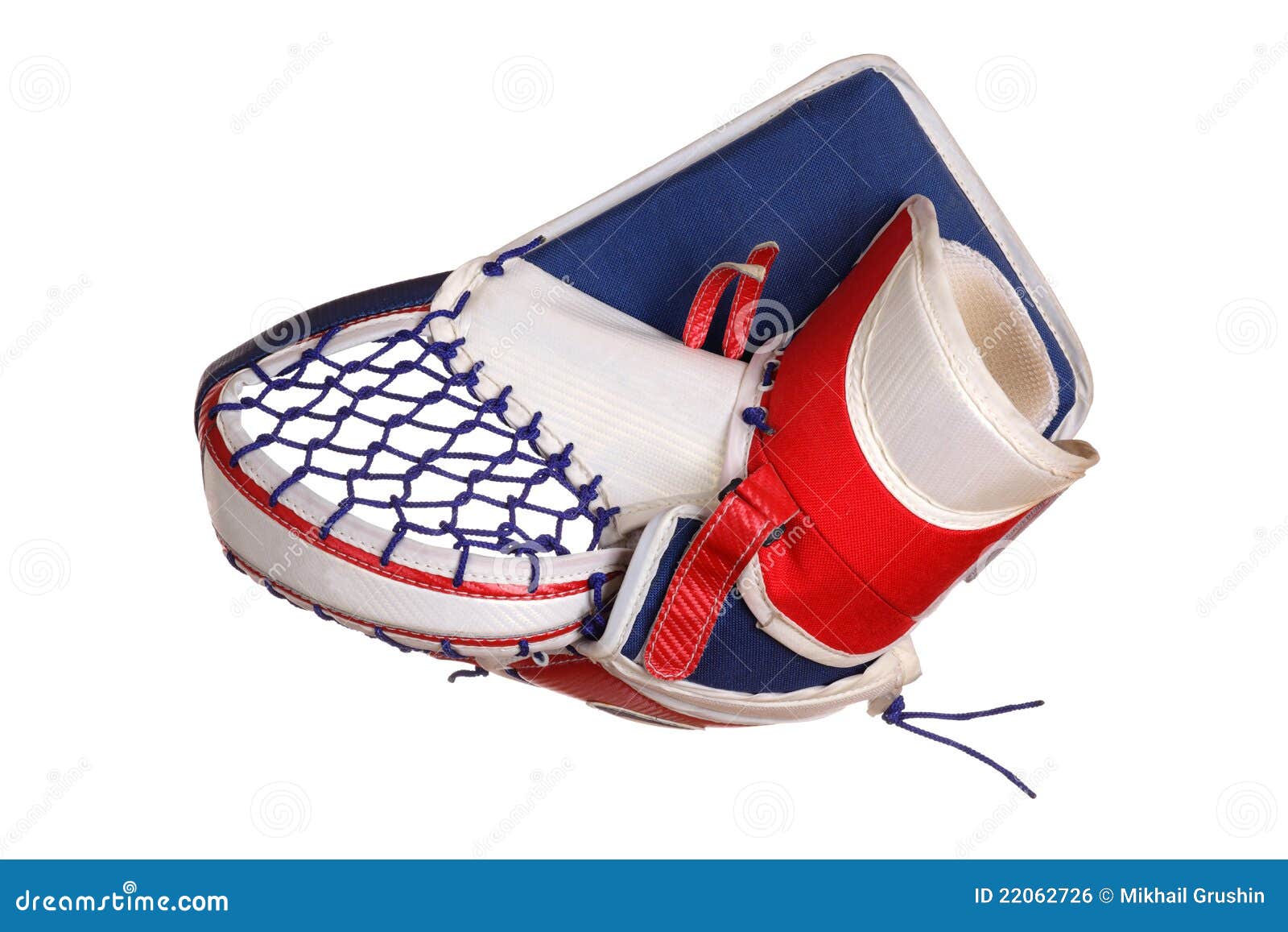 Hockey Goaltender Catcher stock photo. Image of protecting 22062726