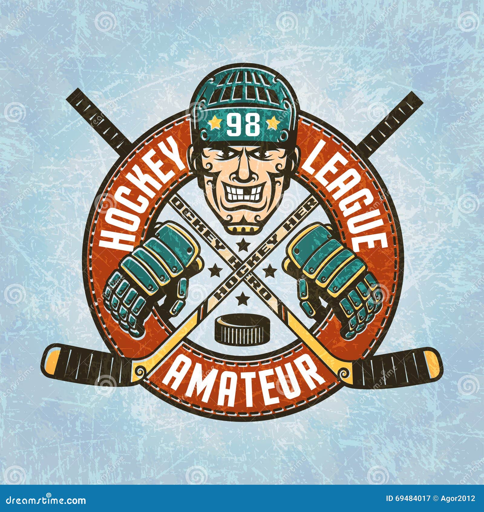 Hockey Puck And Stick  Great PowerPoint ClipArt for Presentations