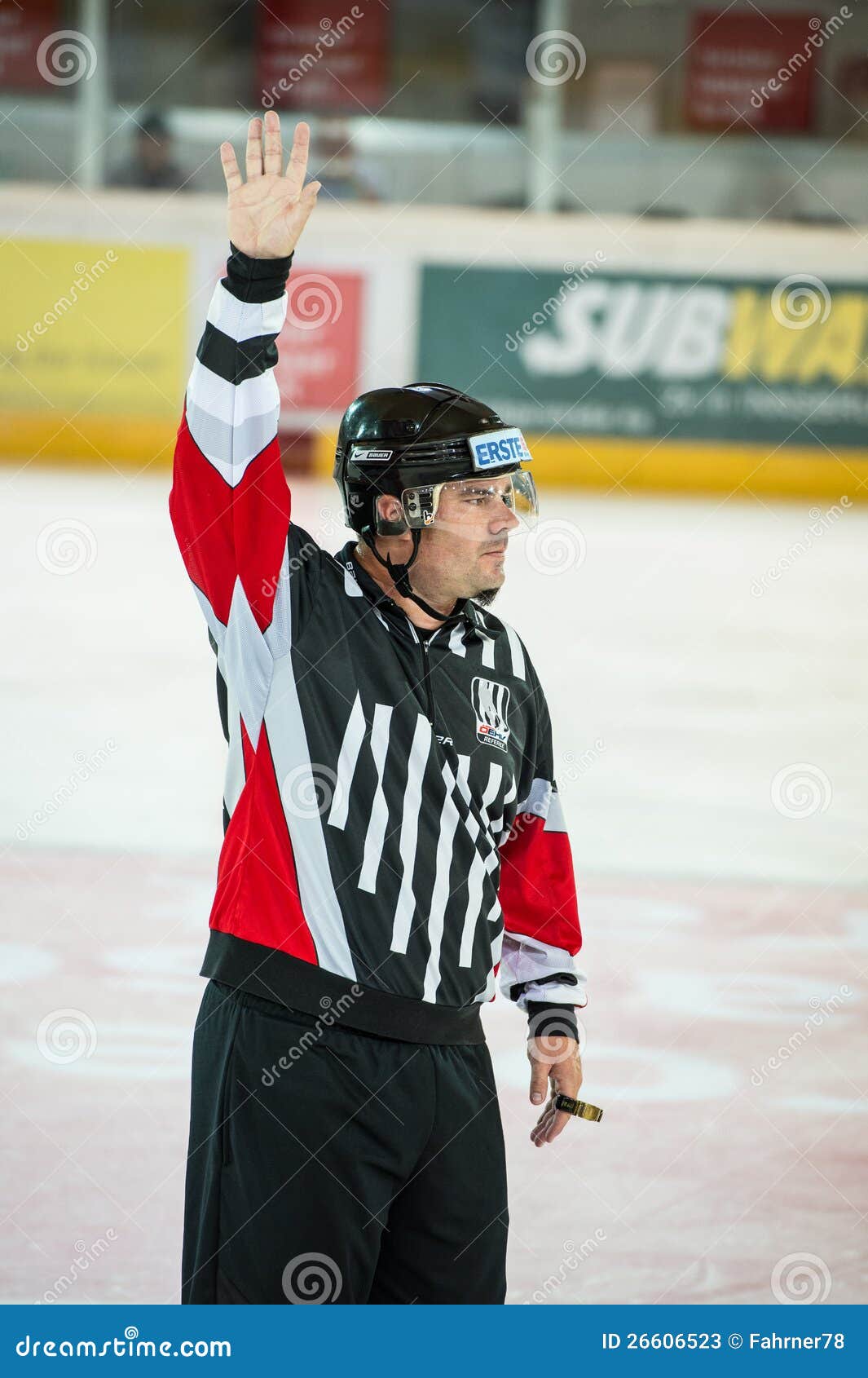 Hockey referee editorial stock photo. Image of icehockey 26606523