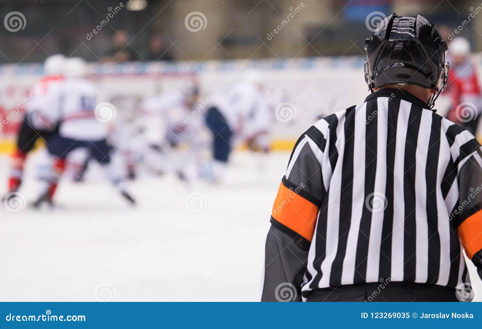 hockey referee on ice