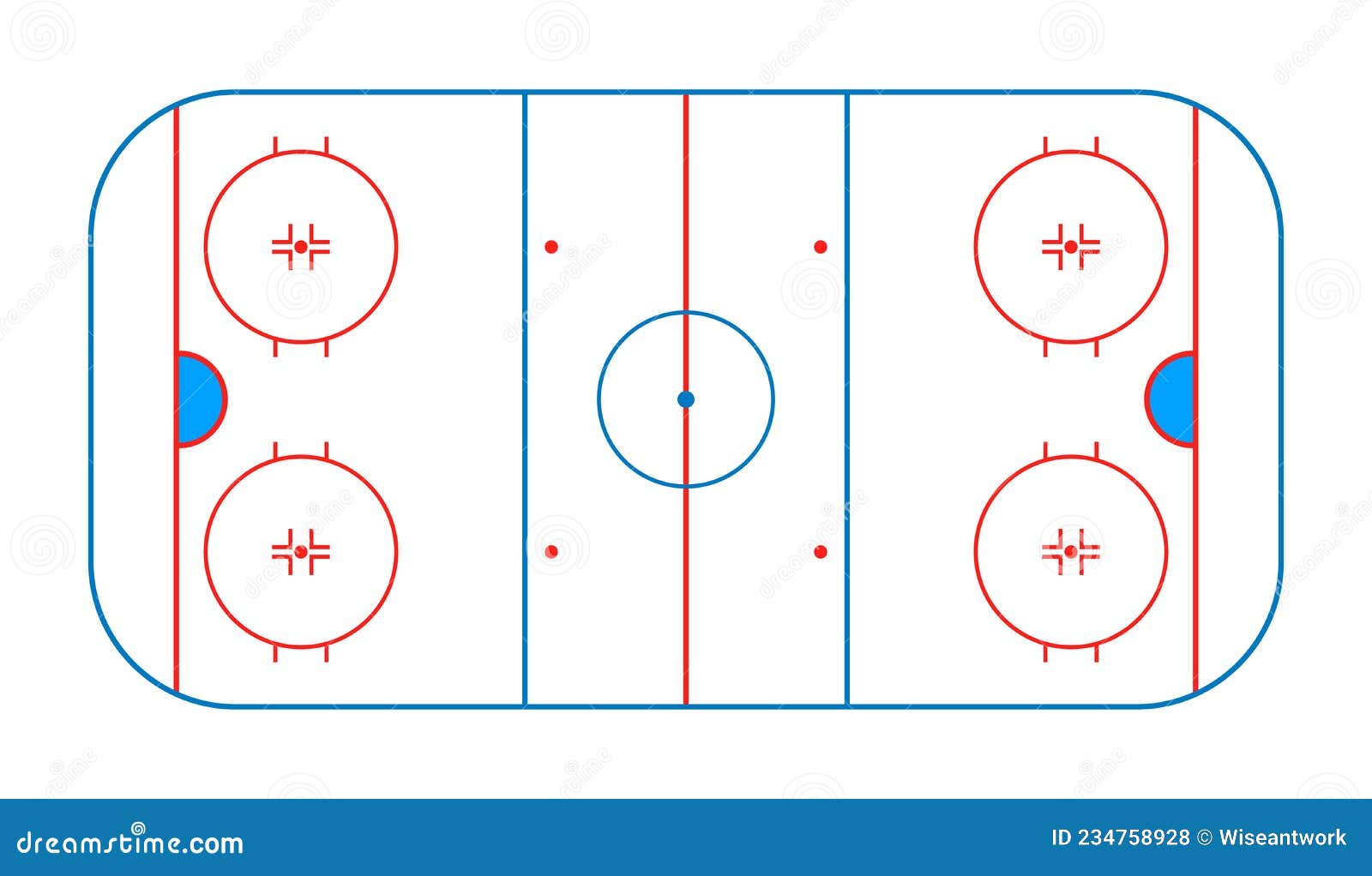 Hockey Rink Template Hockey Rink Template