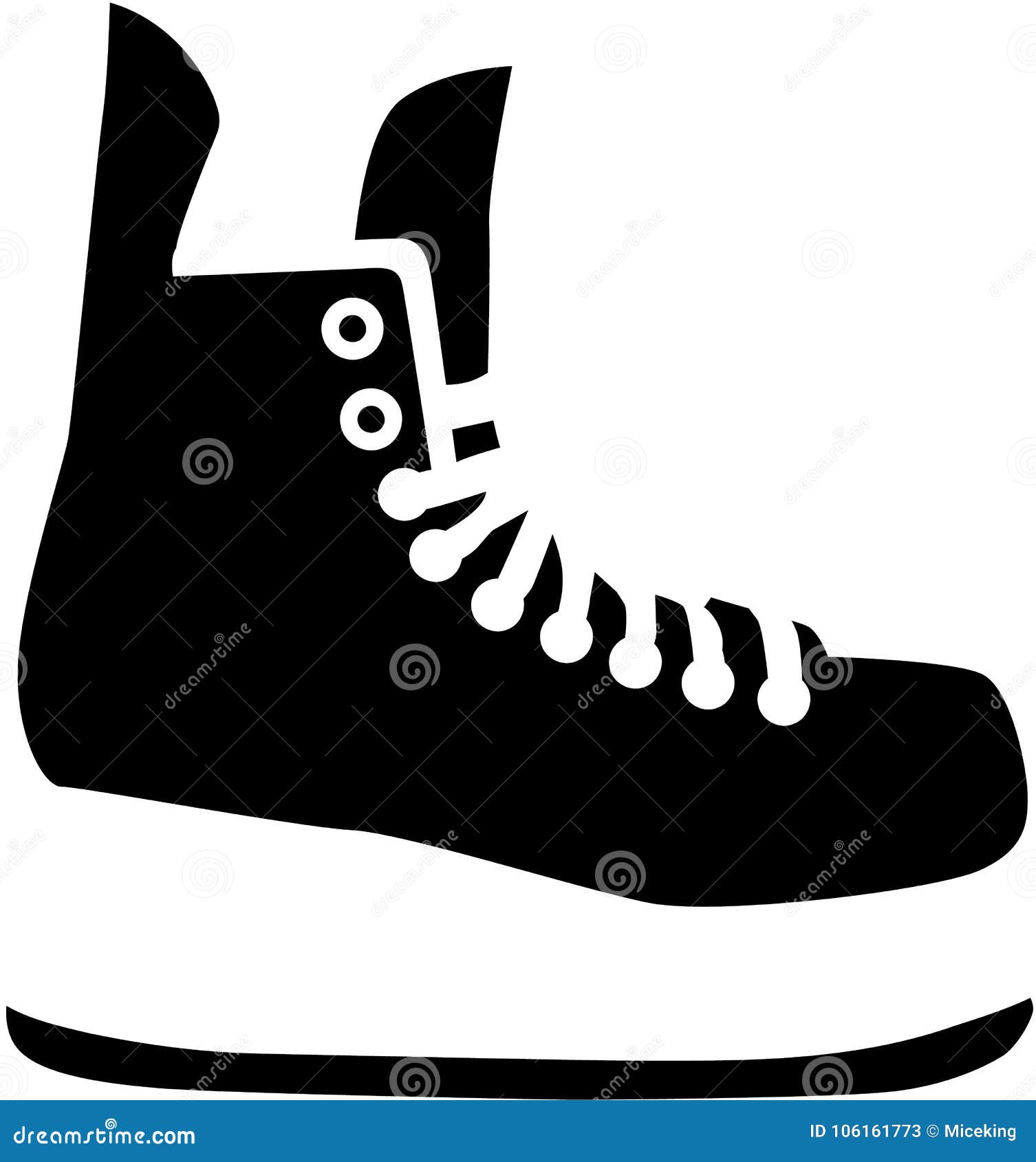 Hockey Skates stock vector. Illustration of league, helmet - 106161773