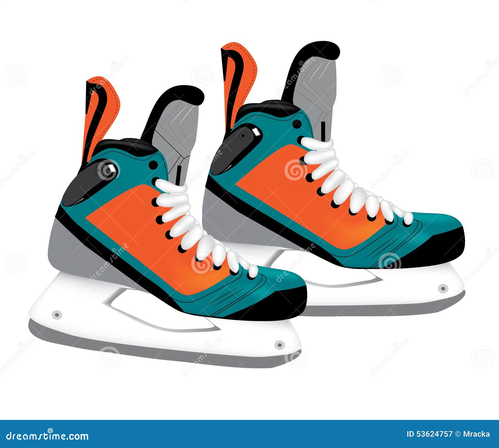 Hockey skates stock illustration. Illustration of boots 53624757