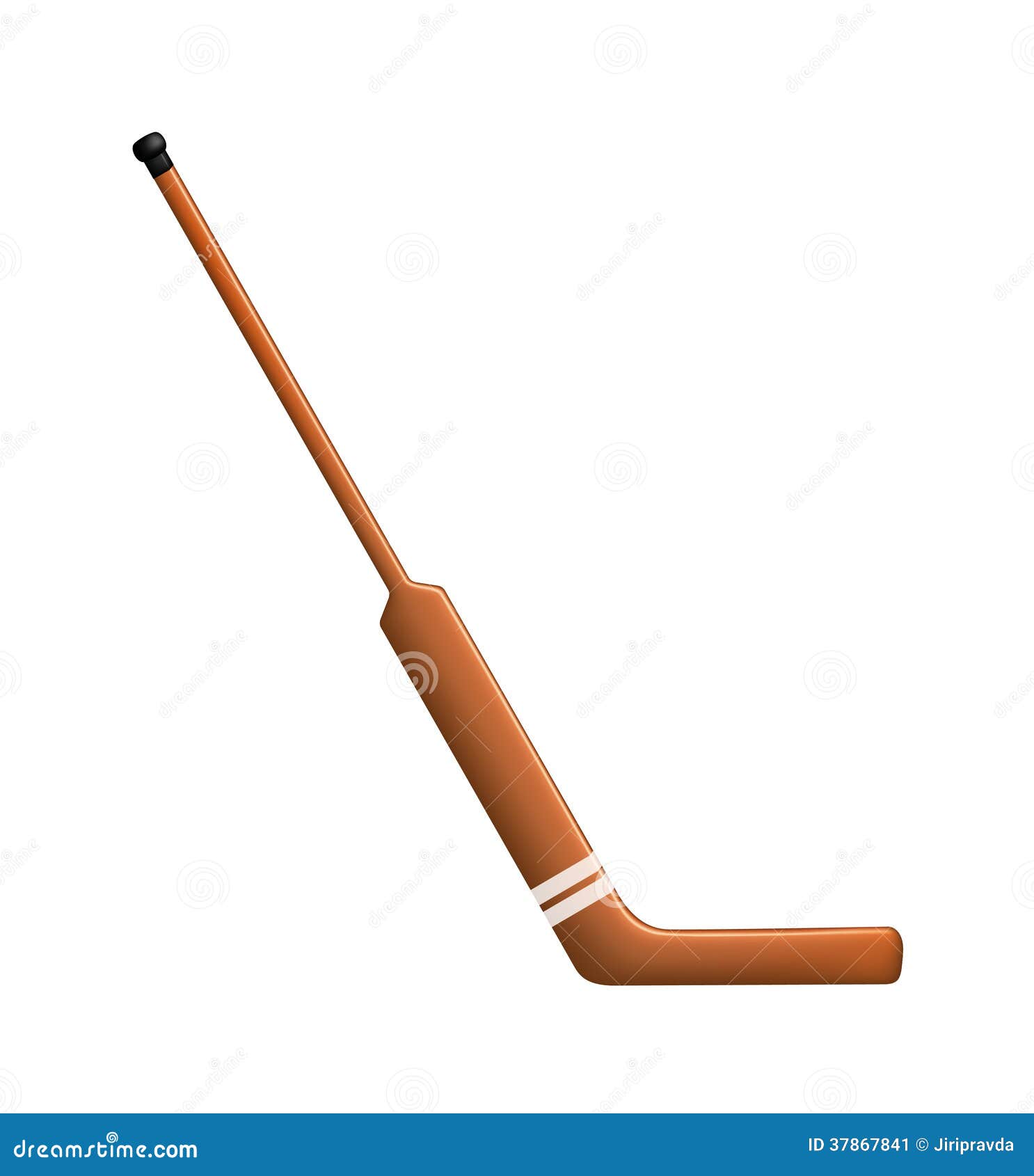 Hockey stick for goalie stock vector. Illustration of recreational