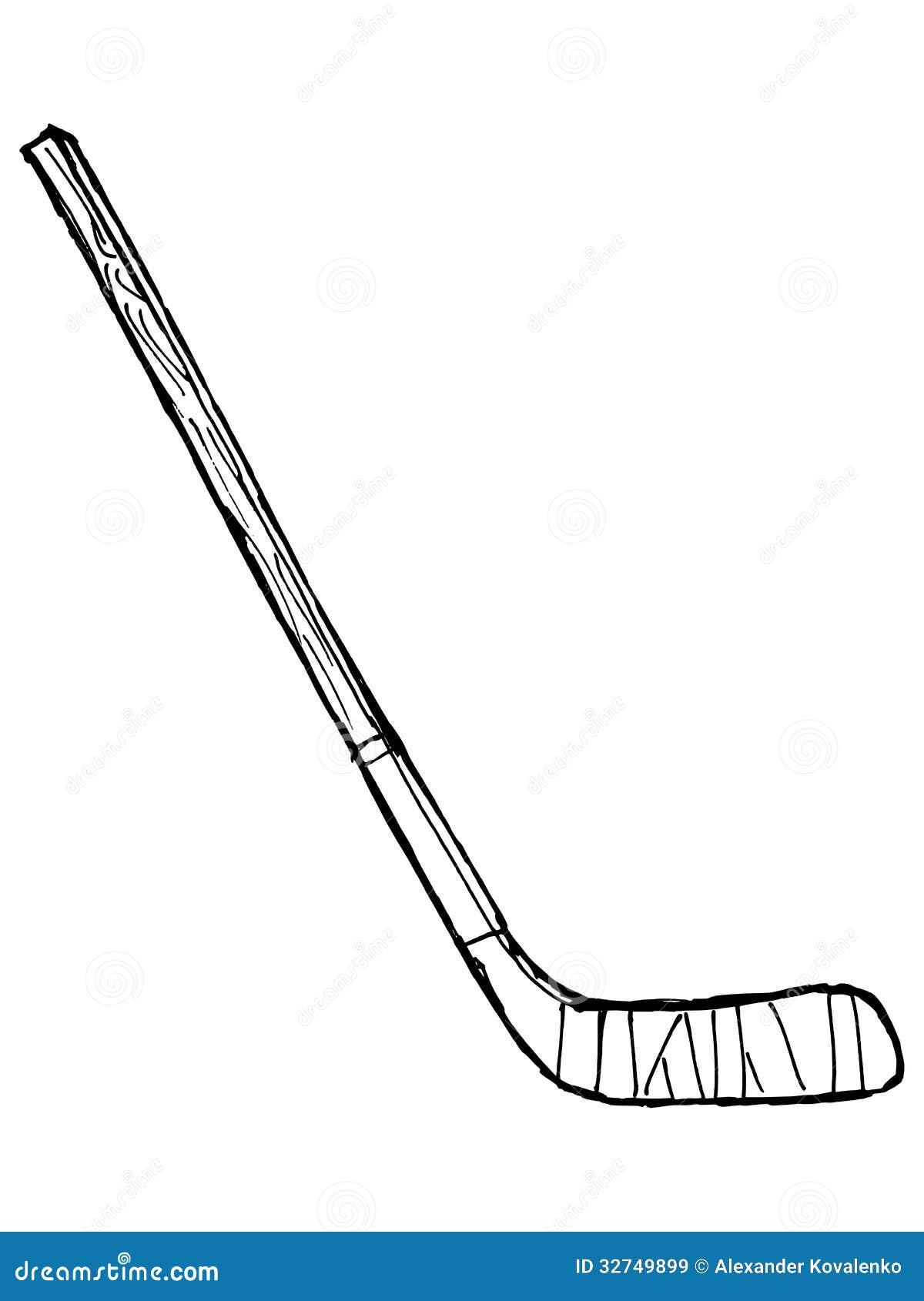 Hockey stick stock vector. Illustration of recreation ...