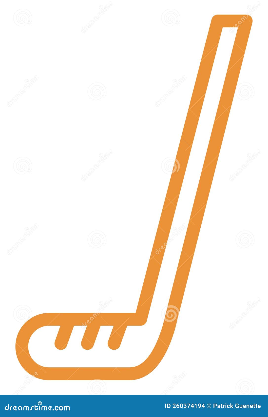 Hockey stick, icon stock vector. Illustration of background 260374194