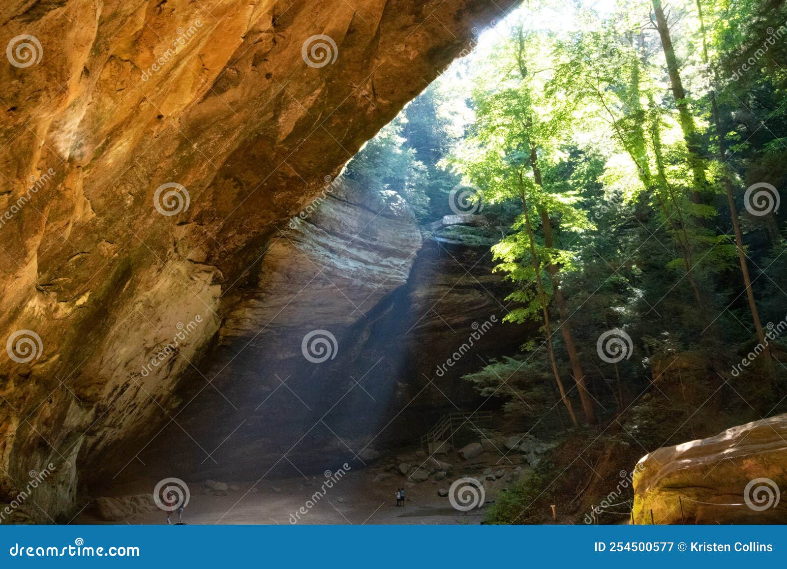 Hocking Hills Ash Falls Cave Stock Image Image of green, wilderness