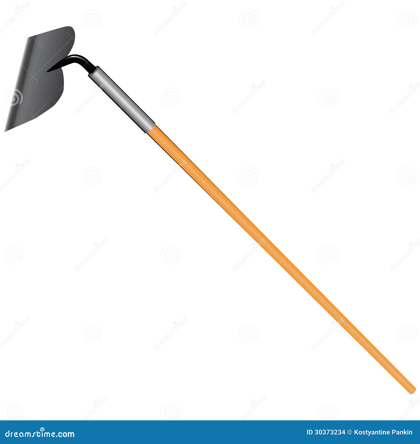 Hoe industrial stock vector. Illustration of rake, rubber 30373234