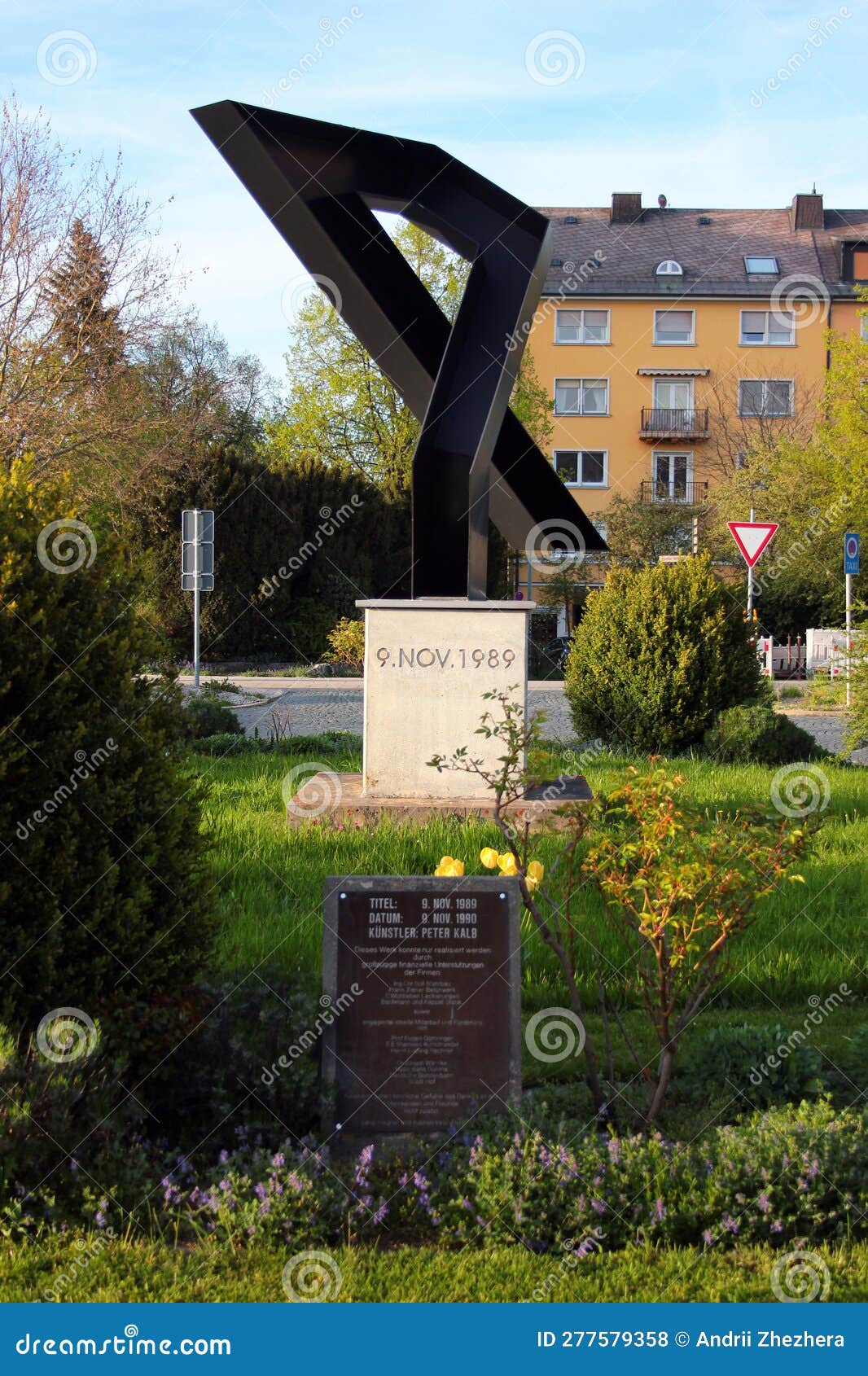 Hof, Germany - May 9, 2023: Monument by Peter Kalb, Dedicated To the ...