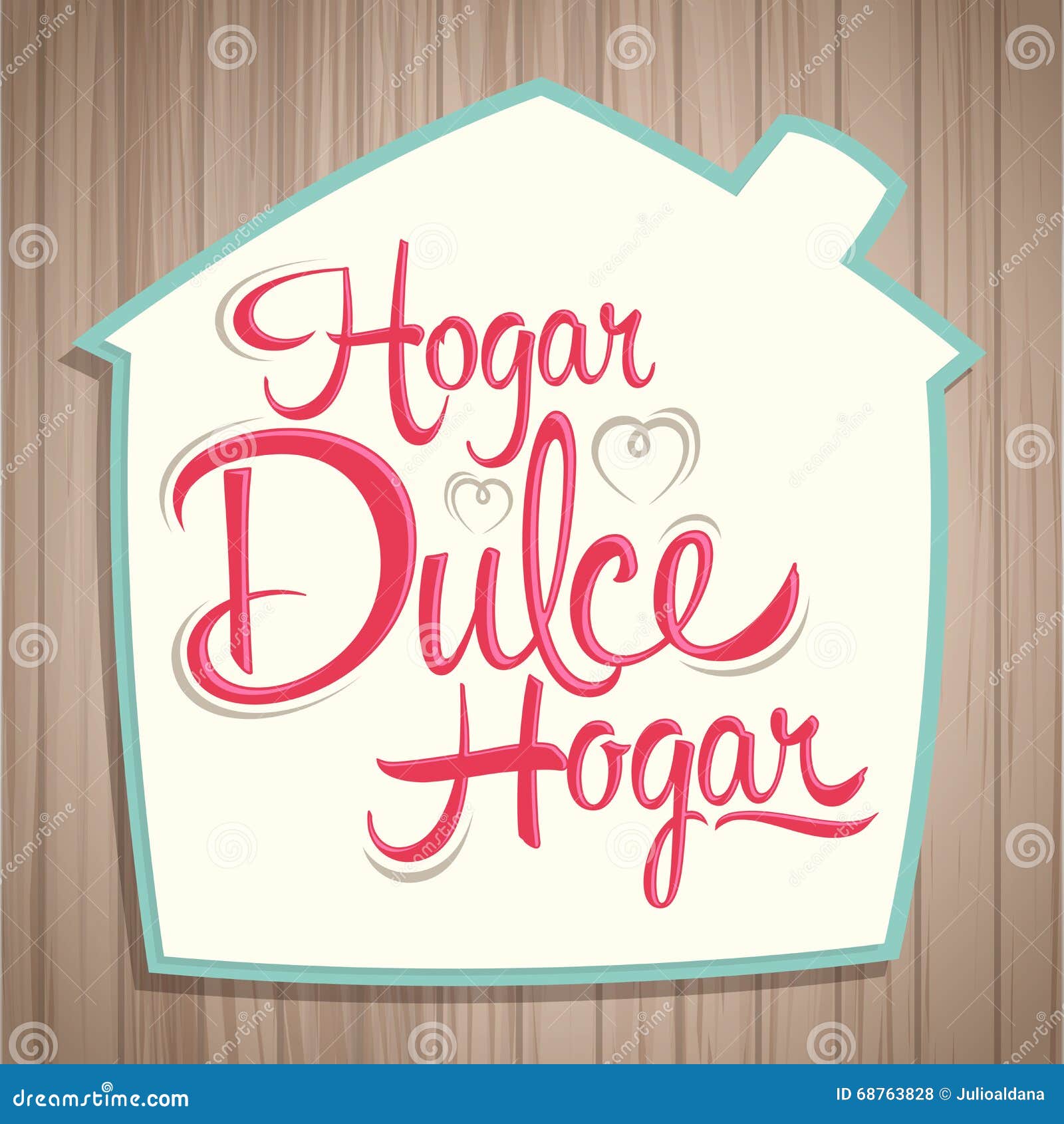 hogar dulce hogar - home sweet home spanish text