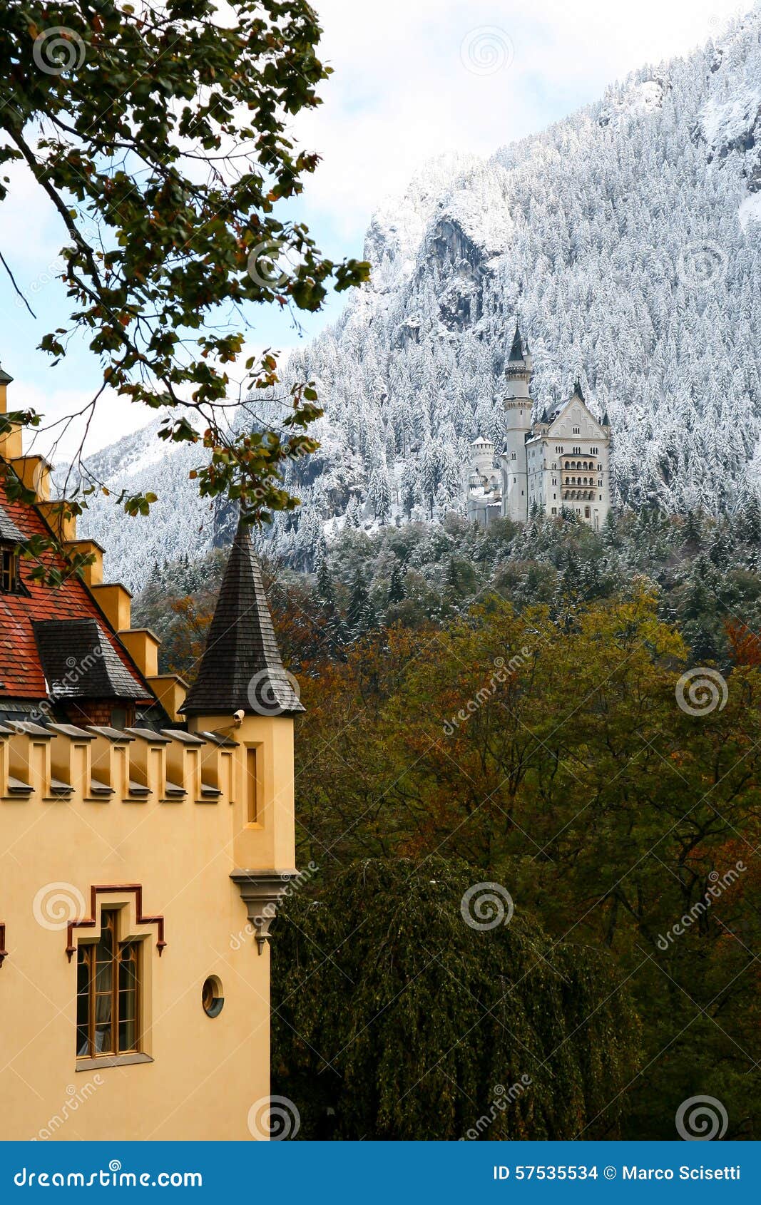 hohenschwangau castle in baviera, germany
