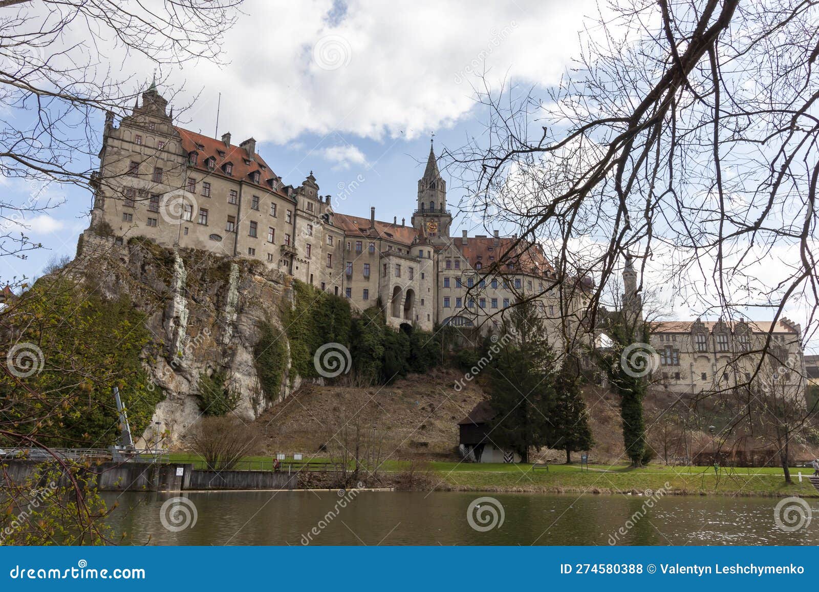 hohenzollern castle in sigmaringen on the danube