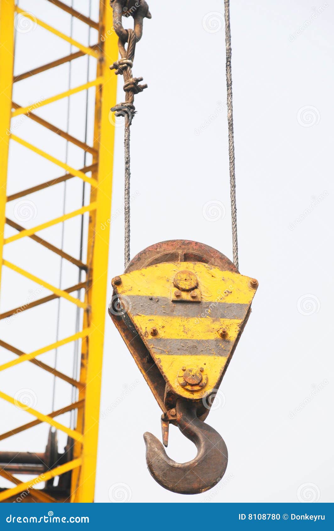Hoist hook and sling stock photo. Image of hoist, tool 8108780