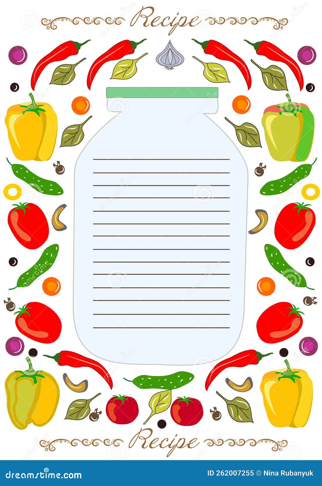 Hoja Para Escribir Una Receta De Verduras En Un Libro De Cocina Ilustración  del Vector - Ilustración de sano, verde: 262007255