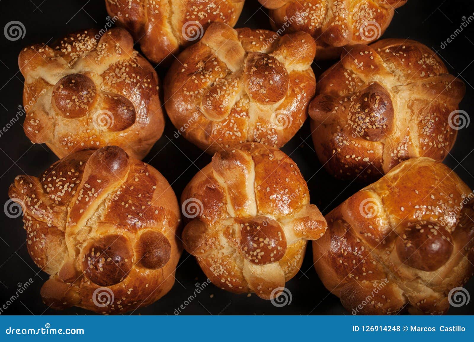 hojaldras, pan de muerto, day of the dead mexican bread in mexico