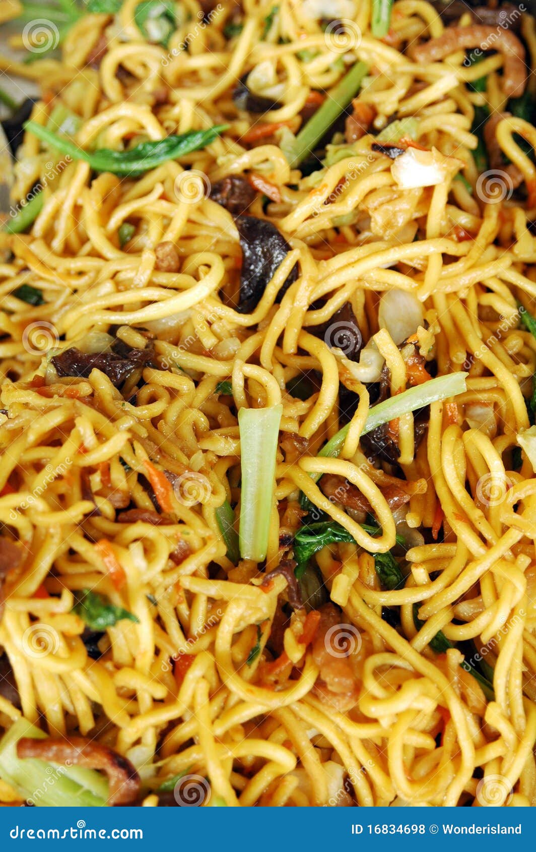 Hokkien Noodles are Round Egg Noodles Stock Photo Image of cooking