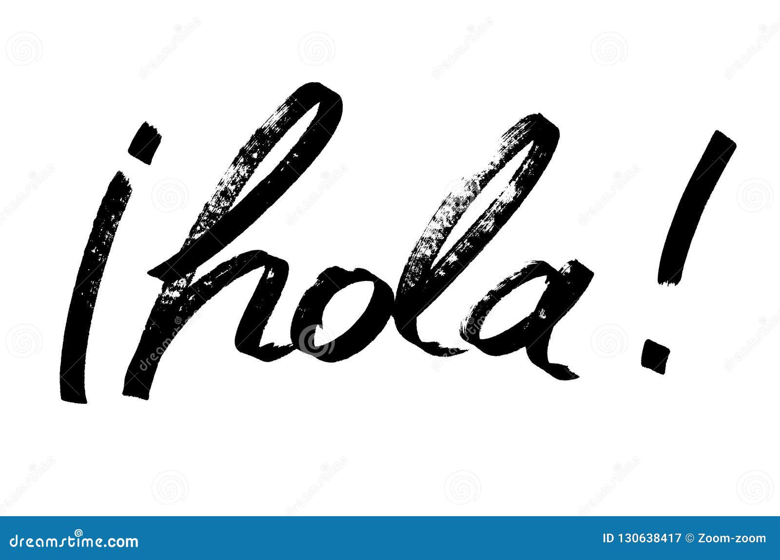 Hola Calligrafia Moderna Illustrazione Di Stock Illustrazione Di Calligraphy Font