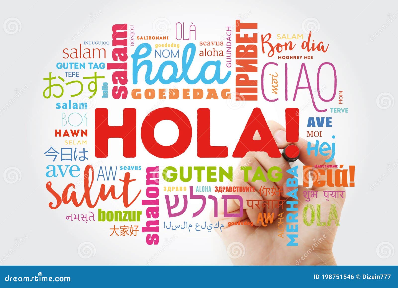 Hola Hello Greeting In Spanish Word Cloud In Different Languages Of hola-hello-greeting-in-spanish-word-cloud-in-different-languages-of