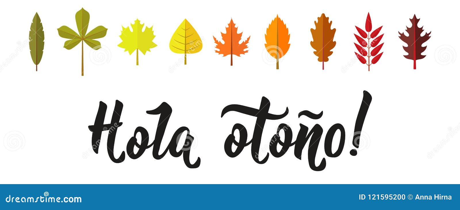 hola otono lettering. spanish translation: hello autumn. calligraphy  .