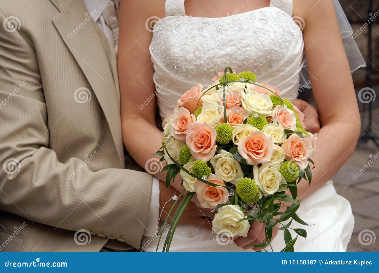 Holding Bouquet stock image. Image of dresses, wedding - 10150187