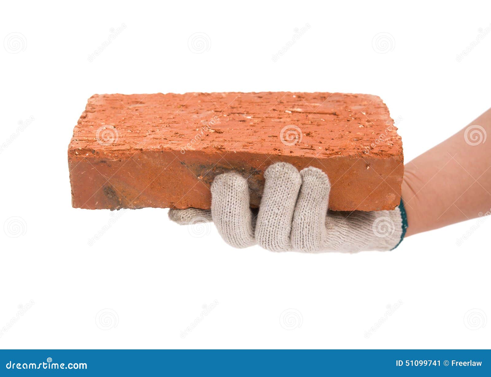Holding a brick stock image. Image of construction, textured 51099741