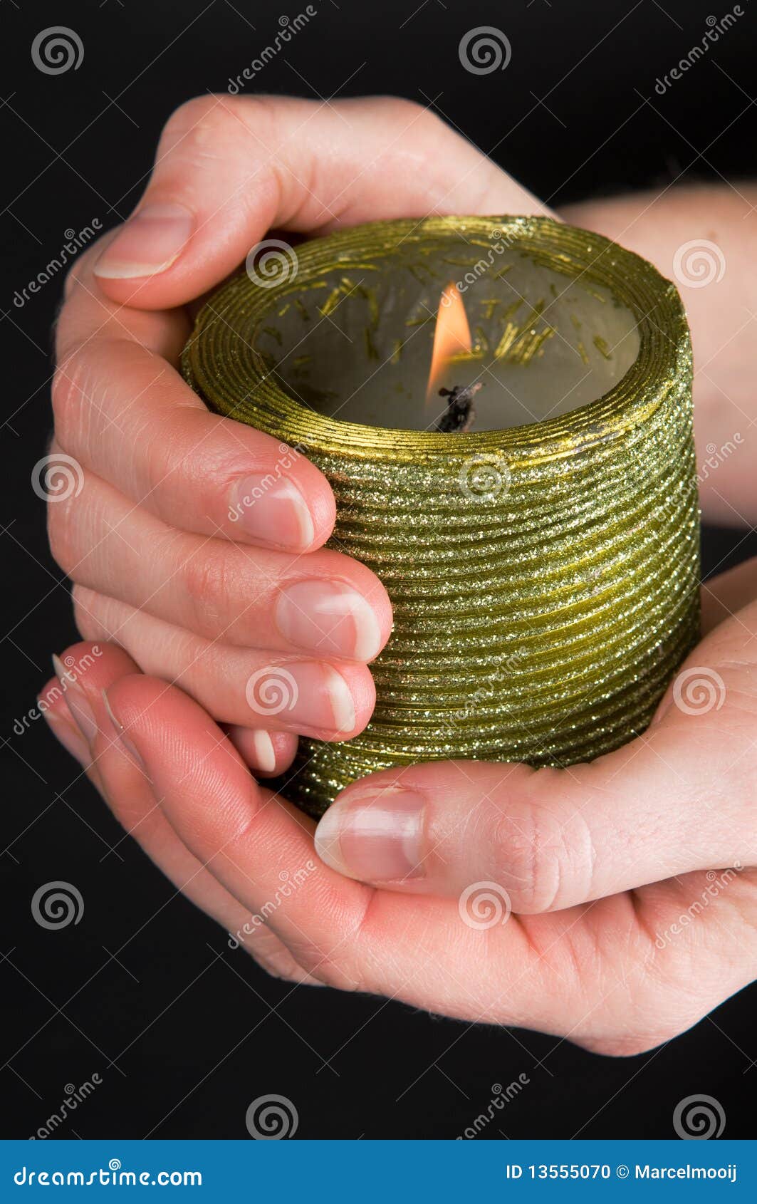 Holding a Candle stock photo. Image of candlelight, black 13555070