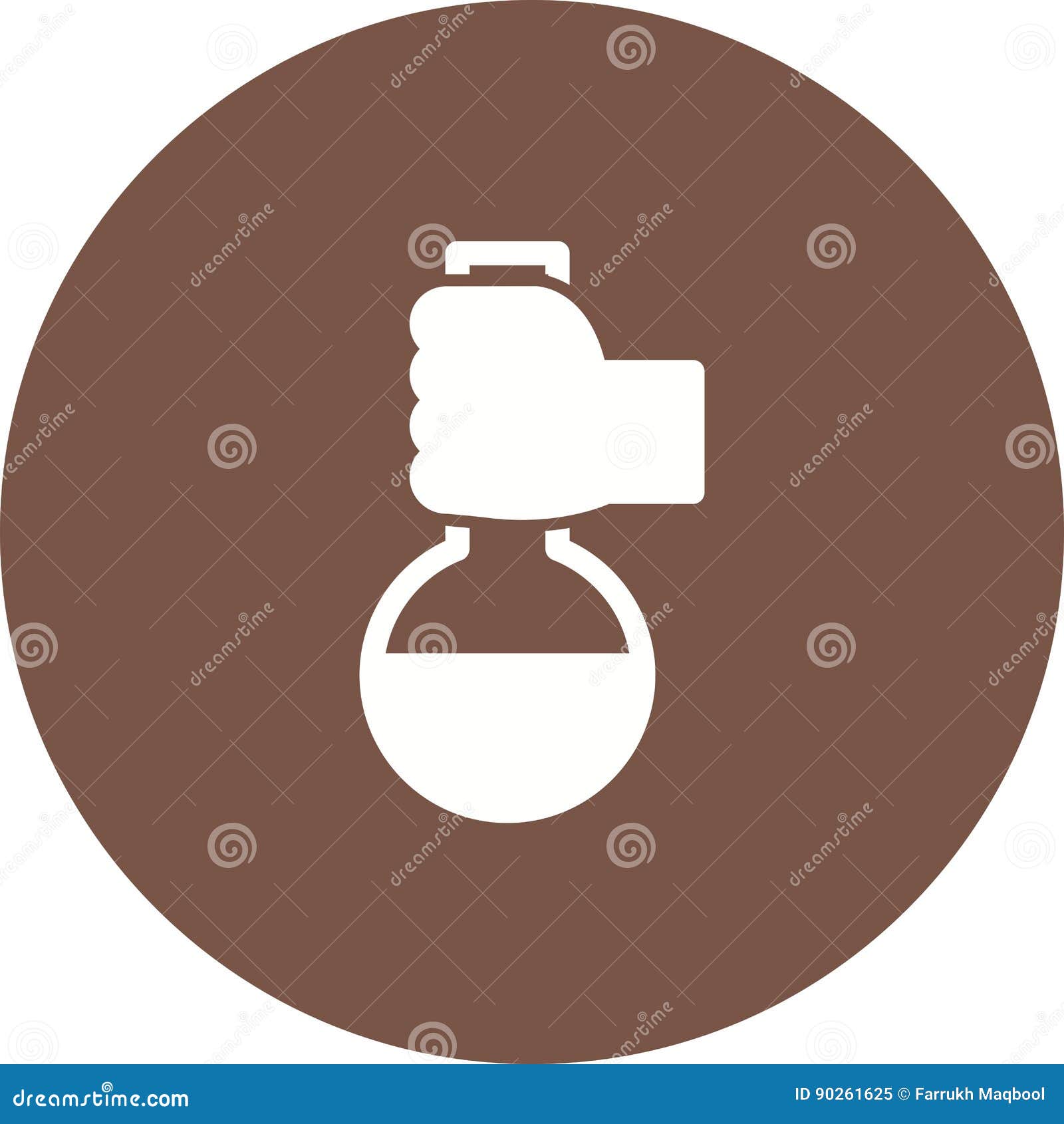 Holding Flask Stock Vector Illustration Of Concept Science