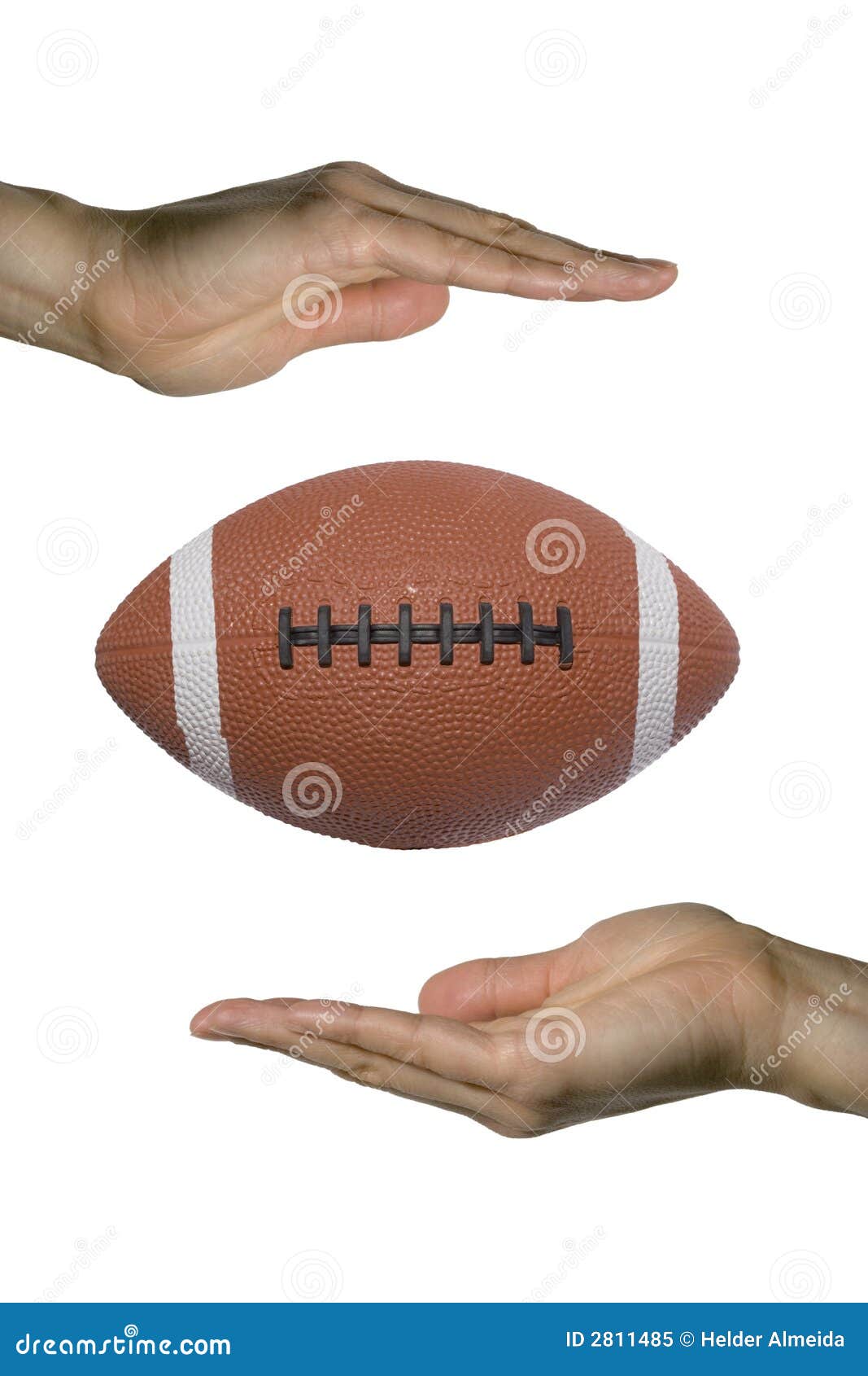 Holding the Football stock image. Image of laces, games 2811485