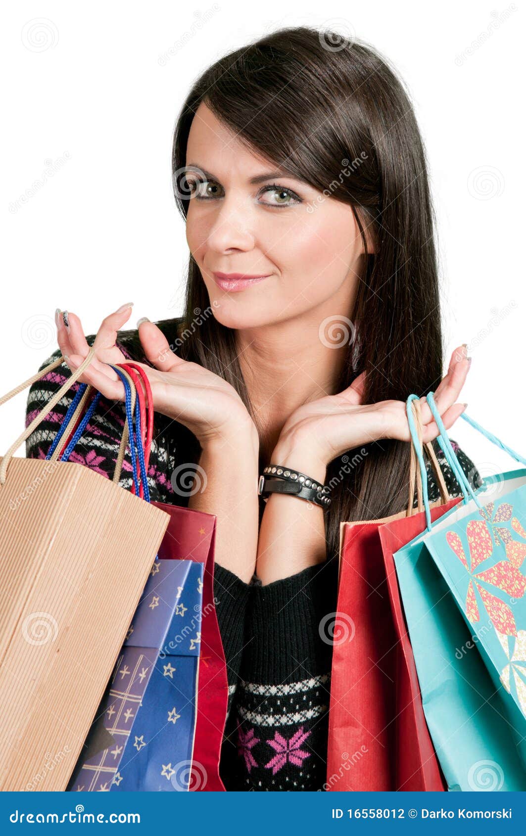 Holding gift bags stock photo. Image of market, lifestyle 16558012
