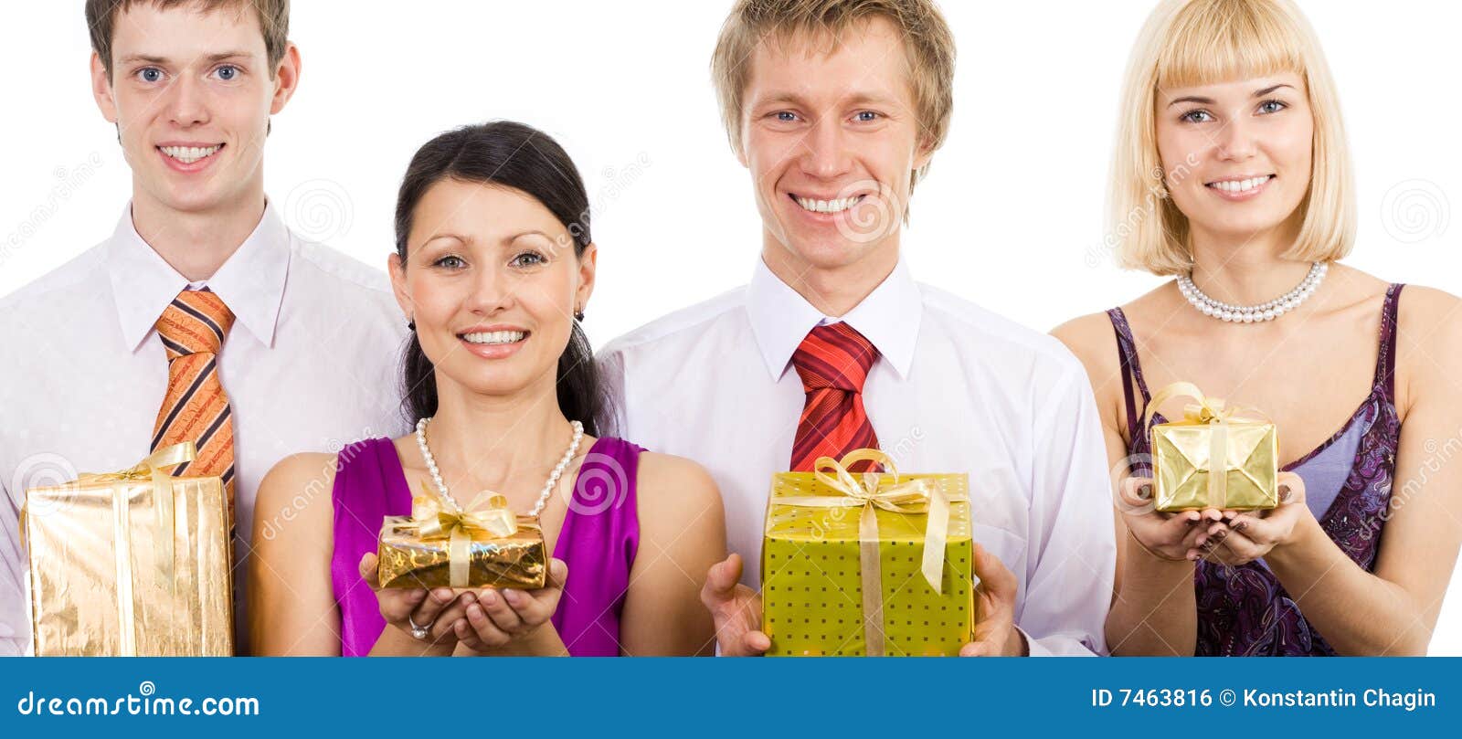 Holding gifts in packing stock photo. Image of holding 7463816