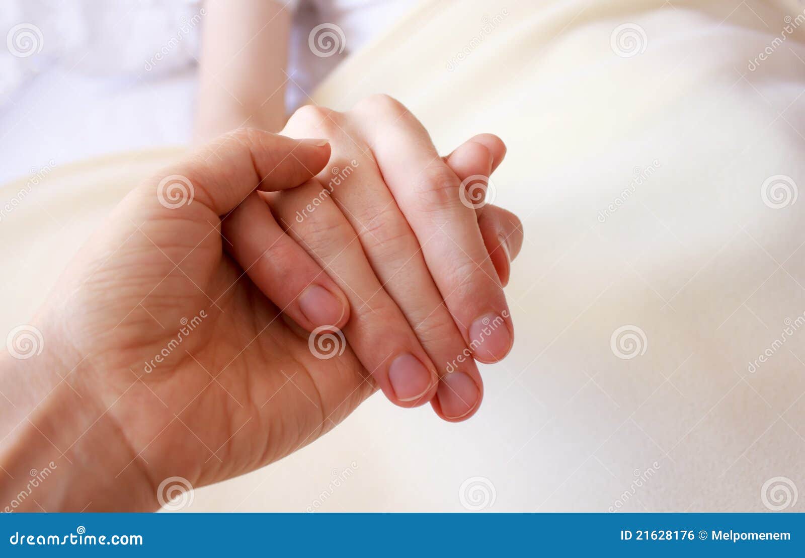 Holding the Hand of a Sick Loved One Stock Photo Image of affection
