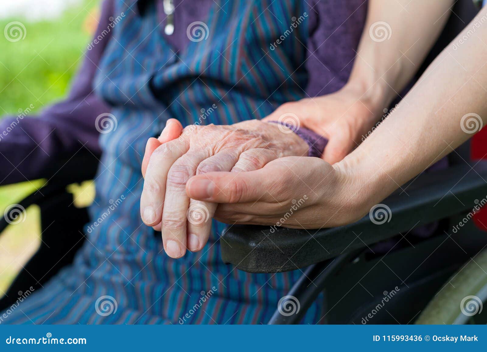holding hands - parkinson disease